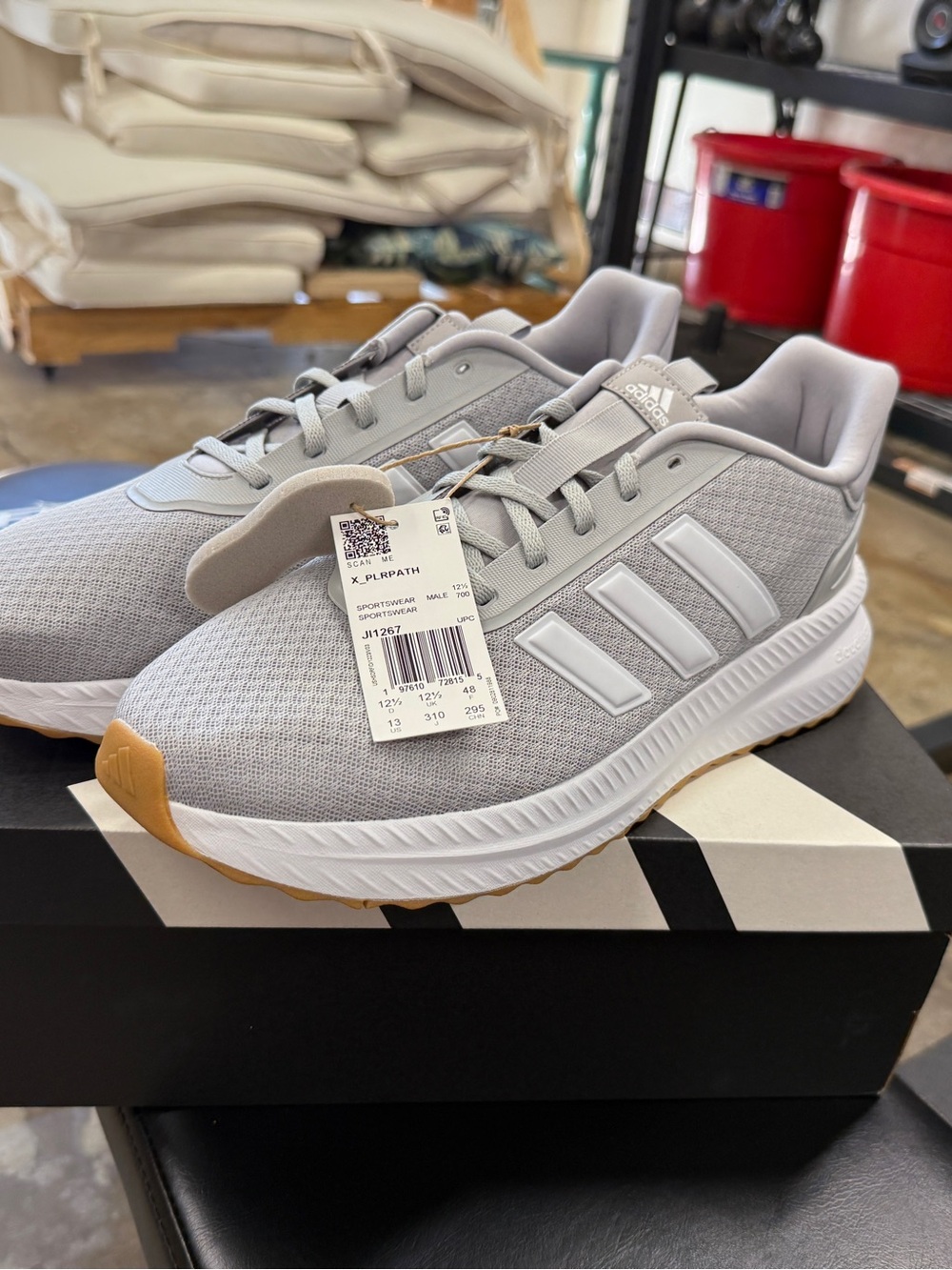 adidas X_PLR - Gray and White - 13 - New w/ Box